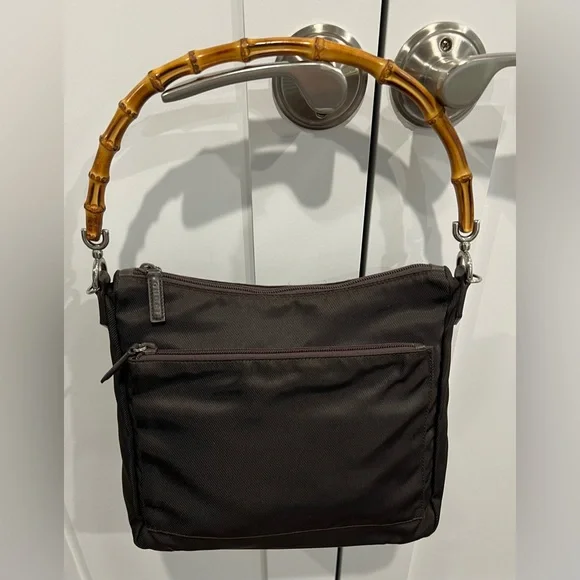 ♥️HostPick! Gucci Bamboo Classic Iconic Large Nylon Purse - Picture 2 of 6